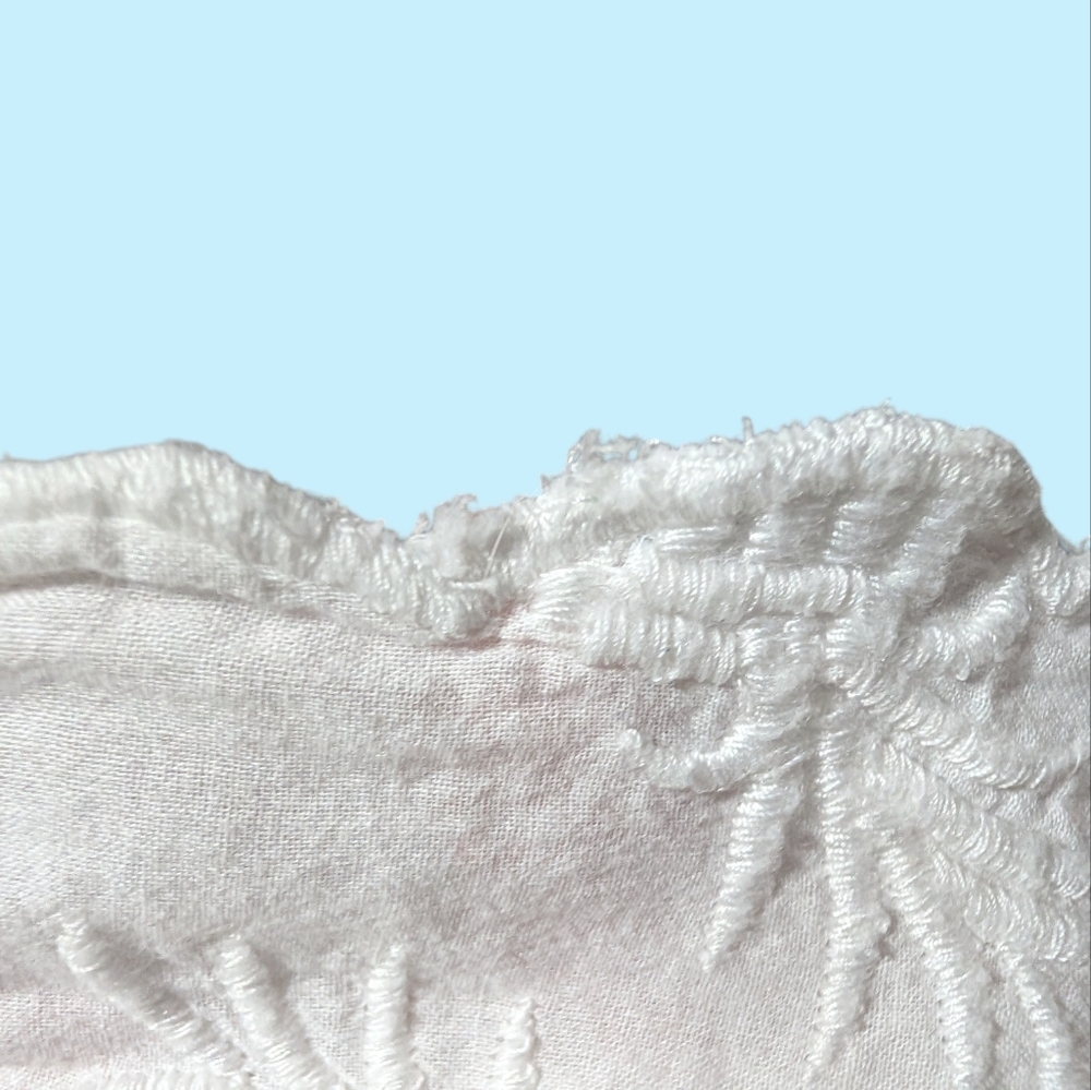🌴 Lilly Pulitzer White Embroidered Scallop Hem Shorts – Size L - Picture 7 of 11